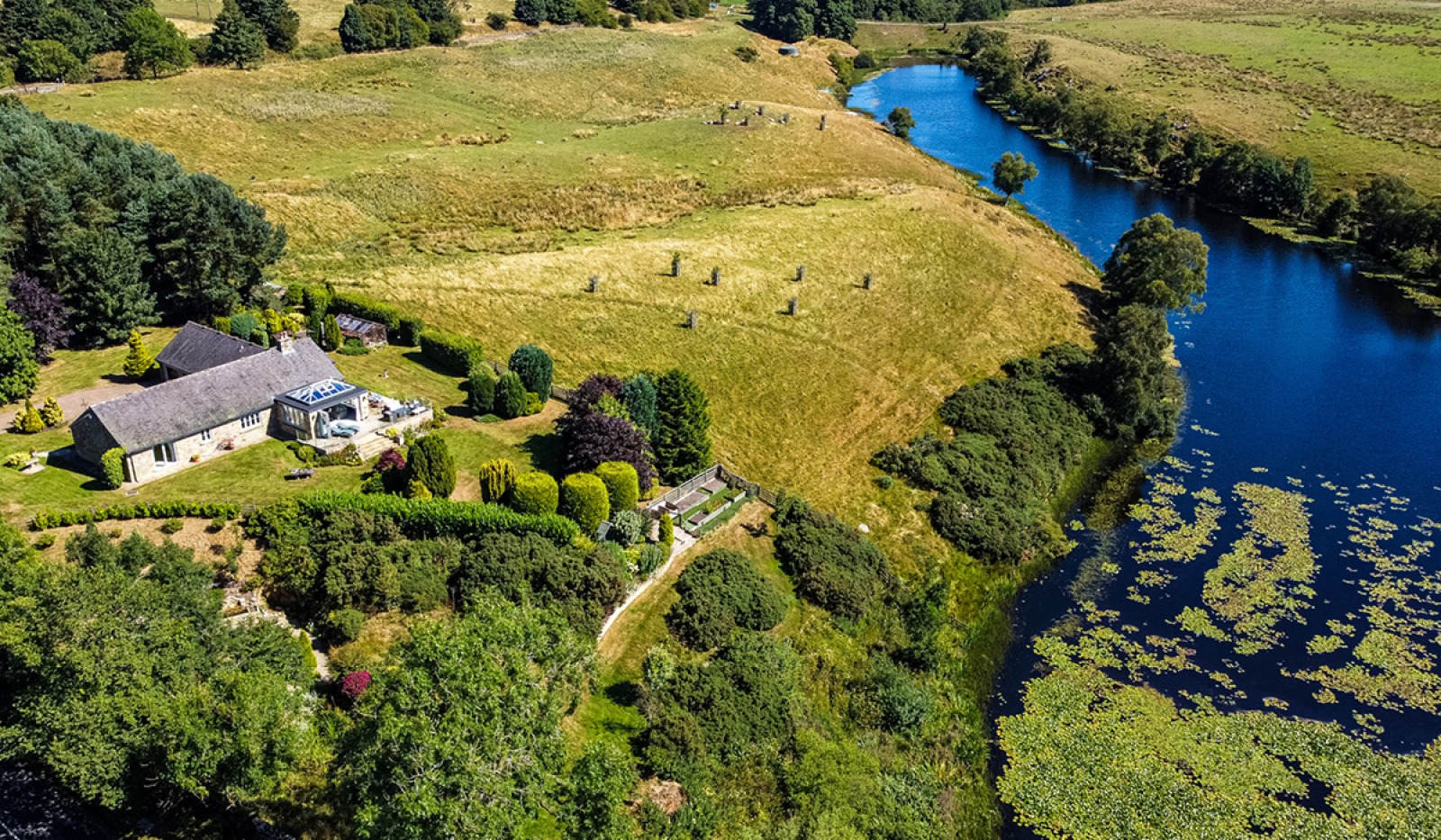 See Inside Rothely Lake View Lodge near Longwitton, Northumberland